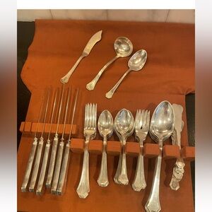 VINTAGE REED & BARTON 51 piece Flatware Stainless 18/10
